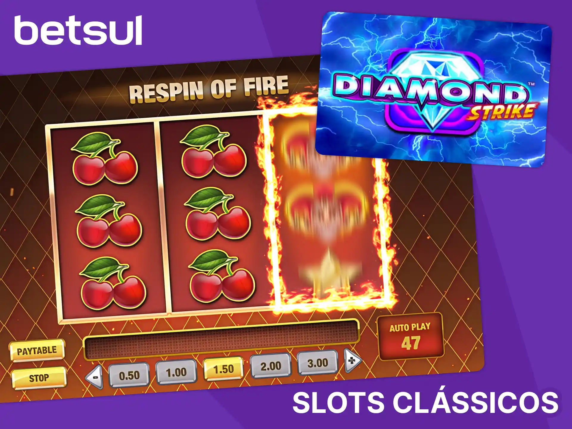 Jogue os Slots Clássicos na Betsul para uma experiência de cassino tradicional.